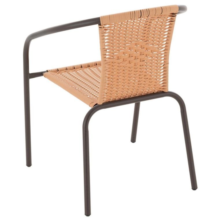 GARTHEN Krzesło bistro, jasnobrązowe, z możliwością sztaplow